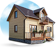 Коттеджи и бани  из бруса