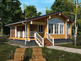 Дом из бруса «Елец», Изготовление корпусной мебели на заказ, Изготовление и монтаж дверей и окон из ПВХ, алюминиевого профиля и дерева, Строительство домов и коттеджей под ключ из любого материала, Кемерово